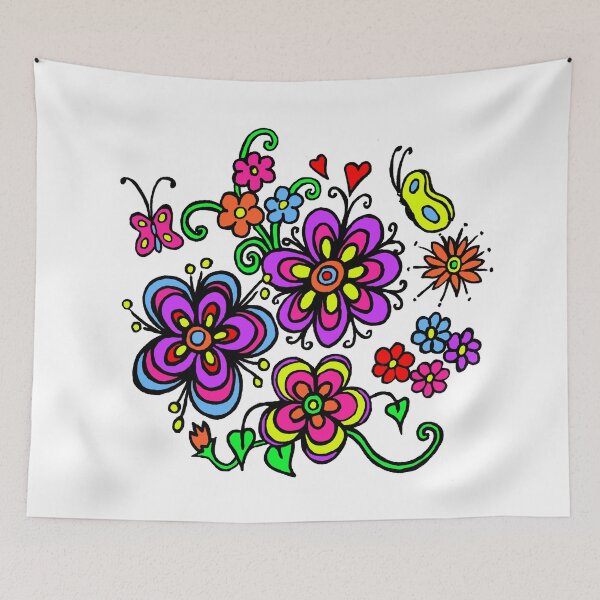 Item preview, Coloured Floral Drawing  designed and sold by Heatherian.