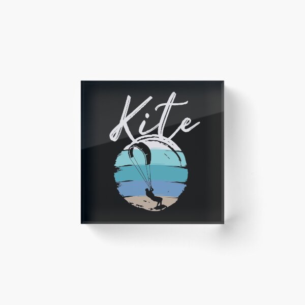 kitesurfer kitesurfing kiteboard surfing kite Acrylic Block
