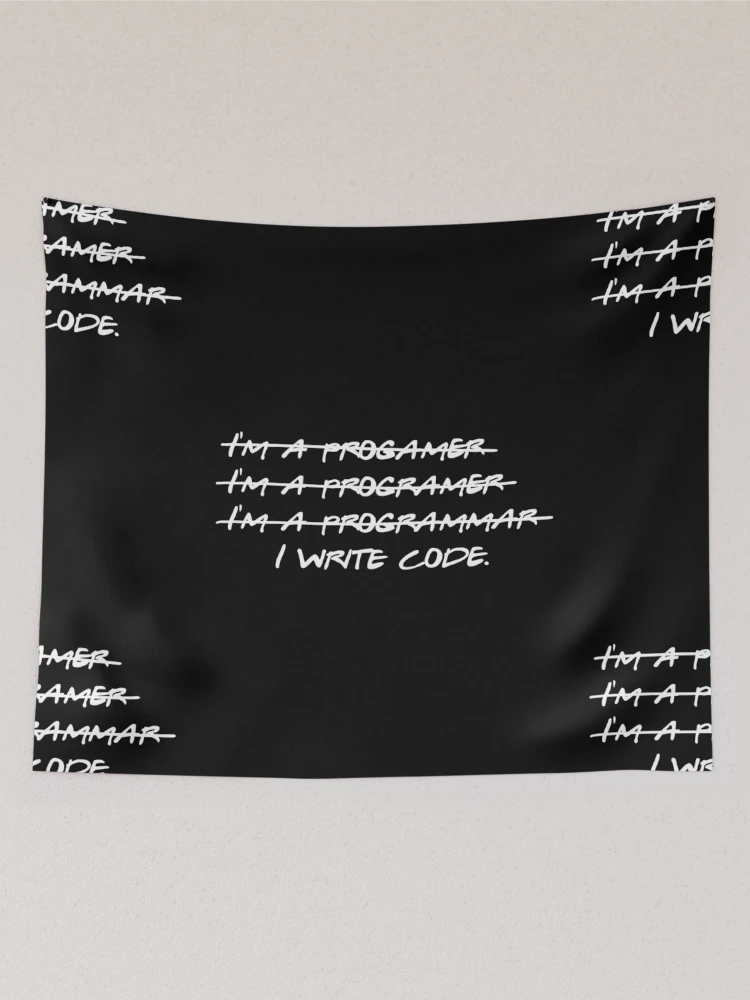 Thumbnail 2 of 3, Tapestry, I Write Code Programmer designed and sold by Hyper-Field.