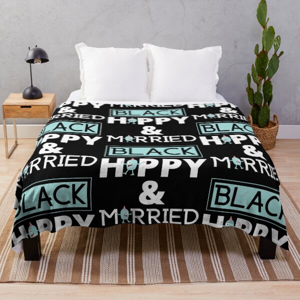 Item preview, Black Happy and Married designed and sold by The Sober Art.