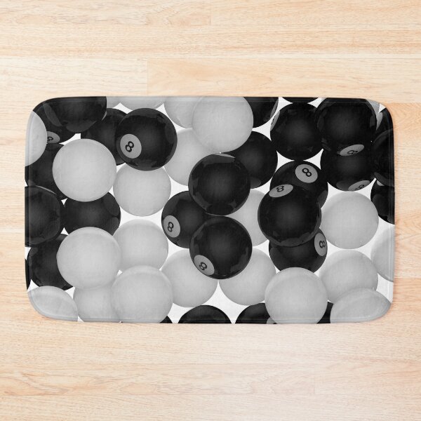 Item preview, 8-Ball Cue 3D Pool Billiards (Black/White) designed and sold by hyproinc.