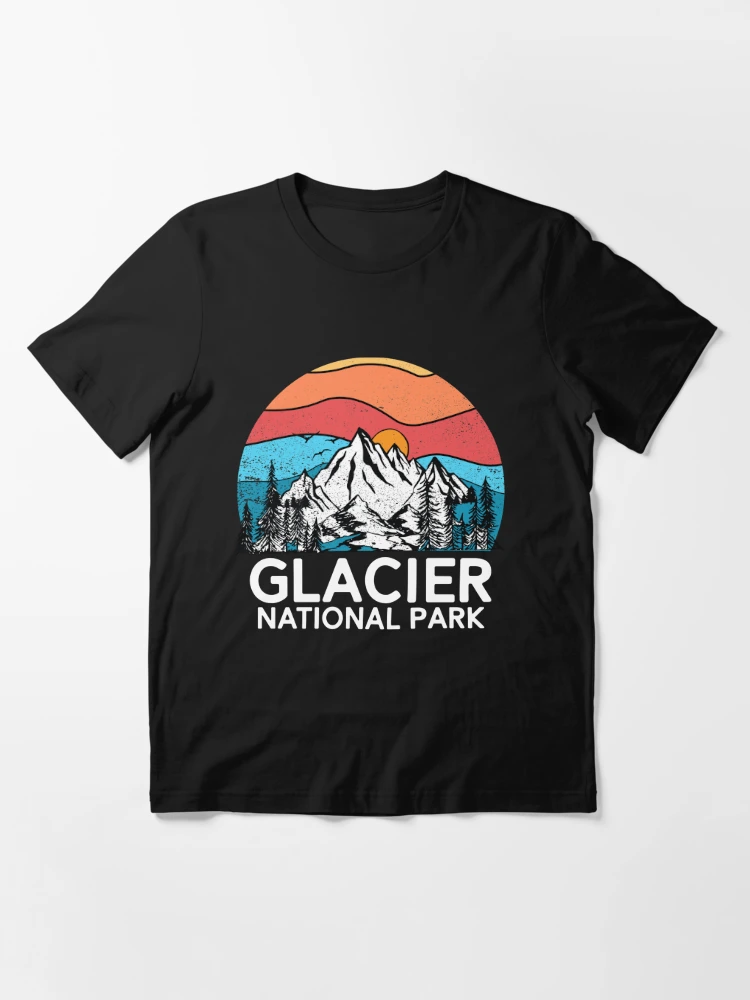 Glacier Park Montana Graphic 90's T-shirt in Grey – hmsvintage