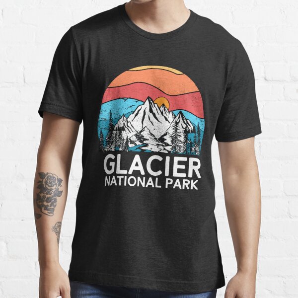 Vintage Glacier National Park Retro 80s Montana Mountain - Redbubble Legends Of Tomorrow Classic T-shirt