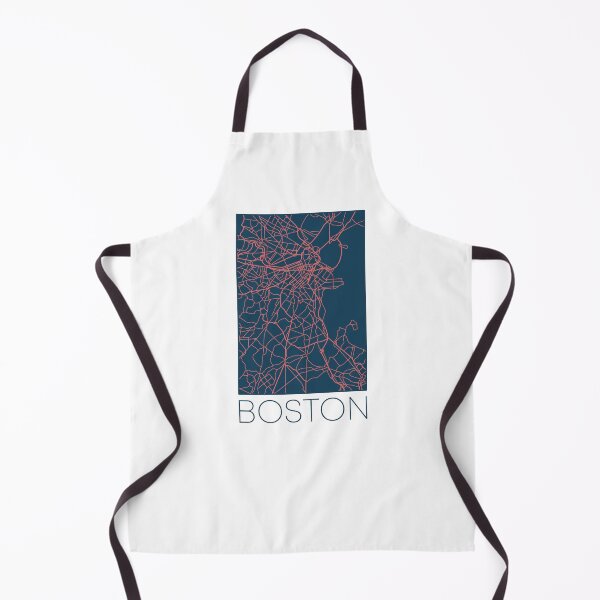 Item preview, Boston Street Map Pink and Blue designed and sold by HelloGentry.