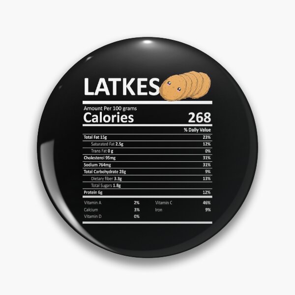 Item preview, Latkes Nutritional Value Funny Festive Holiday designed and sold by fatamyfan1.