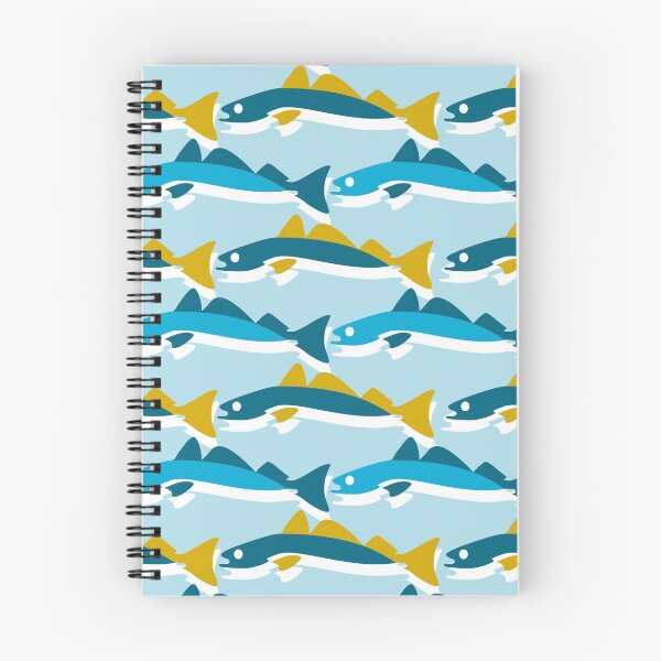 Item preview, Blue Yellow Sardine Pattern designed and sold by lanolga.