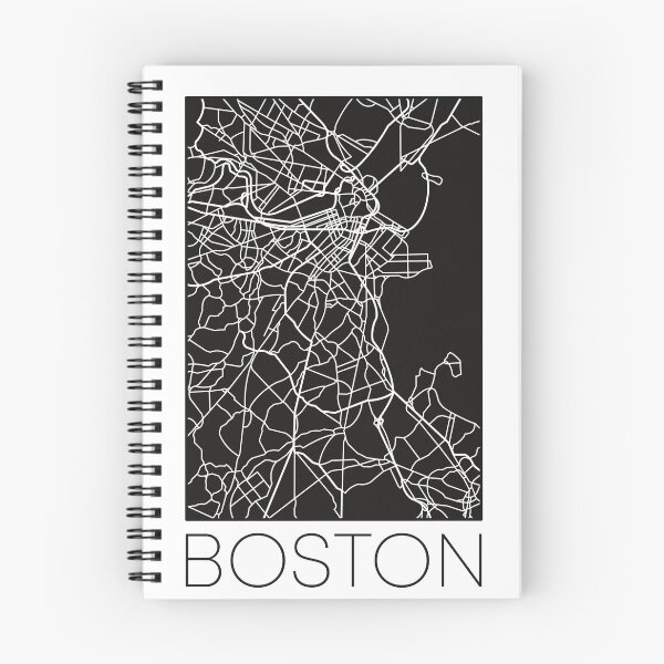 Item preview, Boston Street Map White and Black designed and sold by HelloGentry.