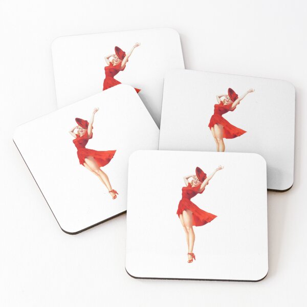 Item preview, Pin Up Girl in red dress designed and sold by ToniaKroeger.