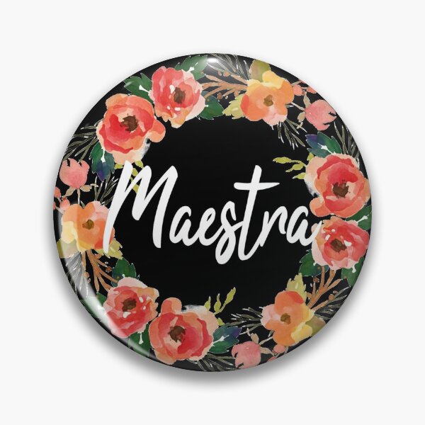 Item preview, Maestra Teacher Spanish Flower designed and sold by JackCurtis1991.