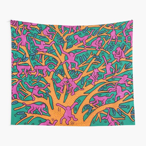 tree of monkey Tapestry
