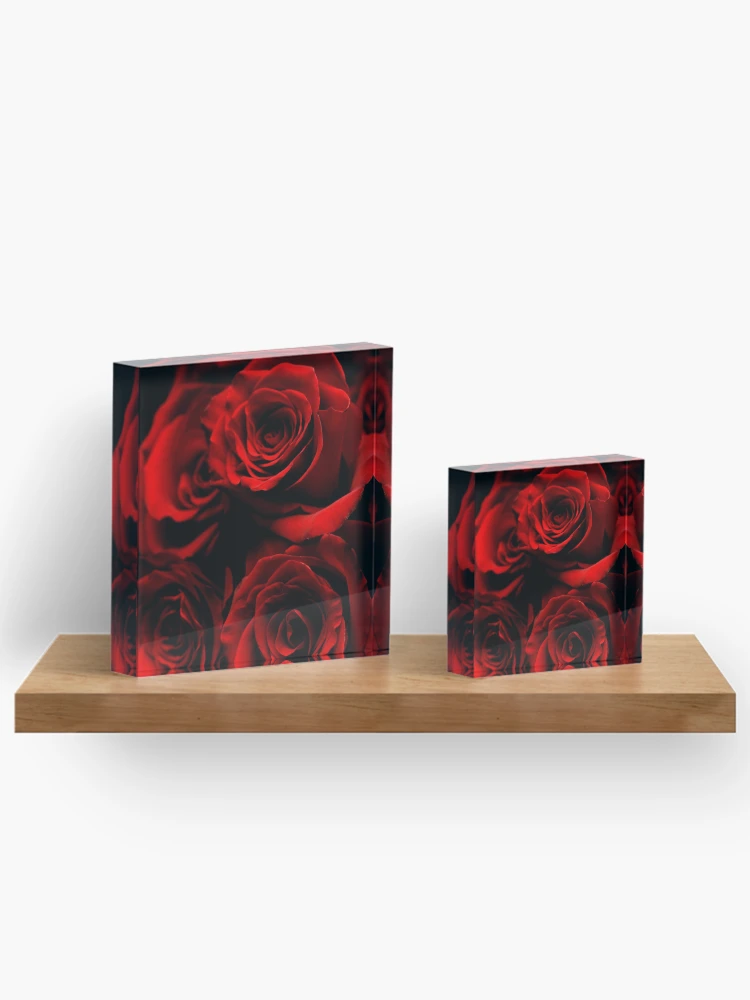 Thumbnail 3 of 5, Acrylic Block, Red Roses designed and sold by Rokas554.