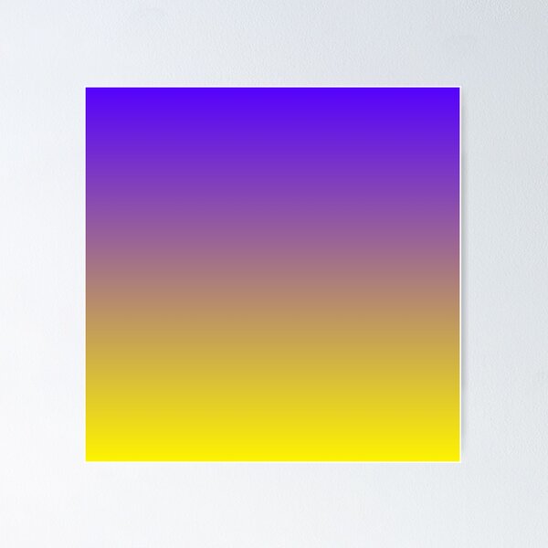 Aperçu de l'œuvre Preppy Bleu Canari Jaune Mauve Violet Ombre créée et vendue par IamTrending.