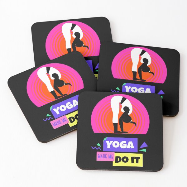 Item preview, Yoga Made Me Do It Yoga Motivation Vintage Retro designed and sold by ChaseCoClothing.
