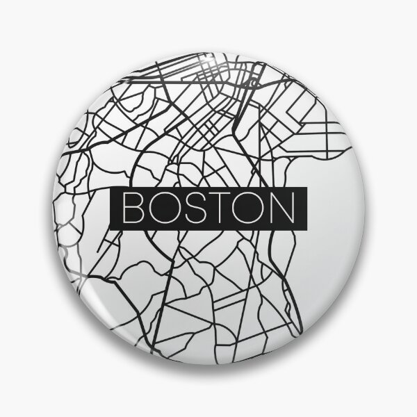 Item preview, Boston Street Map Black and White Transparent designed and sold by HelloGentry.