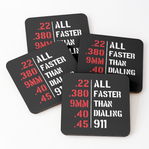 Item preview, All Faster Than Dialing 911 - Funny Gun lover designed and sold by silverhexagon.