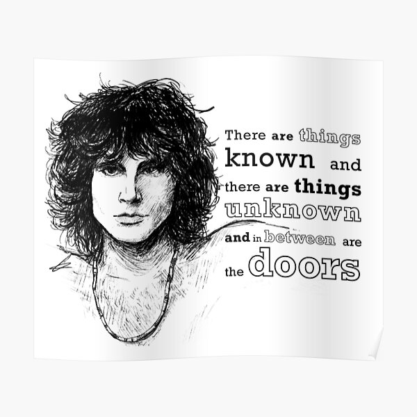The Doors Lyrics Posters Redbubble
