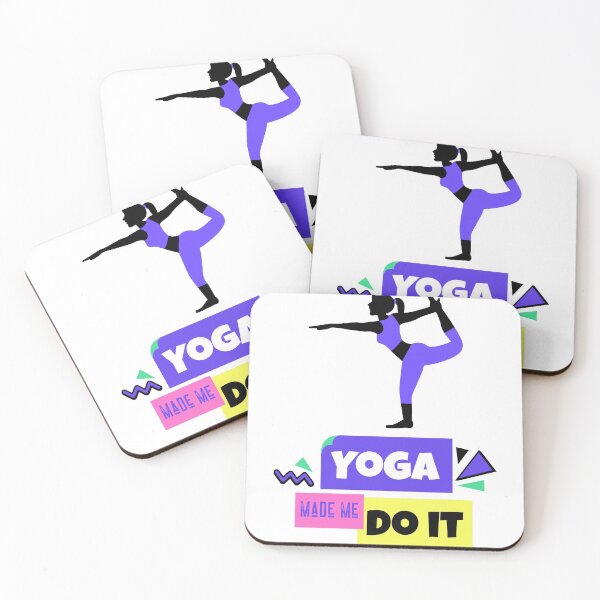 Item preview, Yoga Made Me Do It Yoga Motivation Colorful designed and sold by ChaseCoClothing.