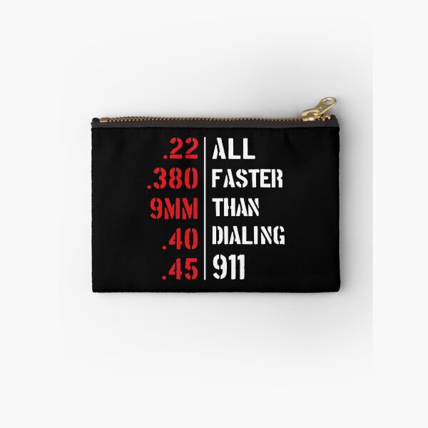 Item preview, All Faster Than Dialing 911 - Funny Gun lover designed and sold by silverhexagon.