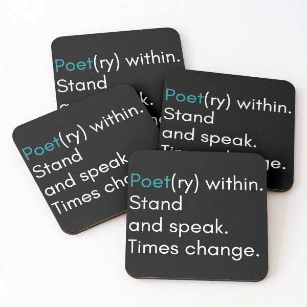 Item preview, Poet (ry) within. stand and speak. Times change. designed and sold by good vibes clothing.