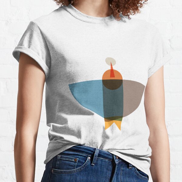 Blue Brown Birds Classic T-Shirt