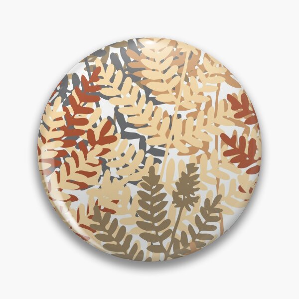 Artikelvorschau, Preppy Herbst Herbst Sommer Orange Rot Grau Beige Farnblatt entworfen und verkauft von IamTrending.