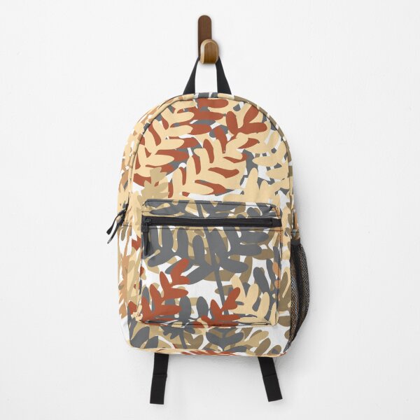 Artikelvorschau, Preppy Herbst Herbst Sommer Orange Rot Grau Beige Farnblatt entworfen und verkauft von IamTrending.