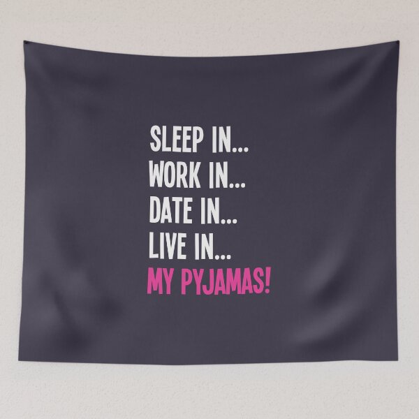 Item preview, Date Wearing My Pyjamas! designed and sold by VicEllisArt.