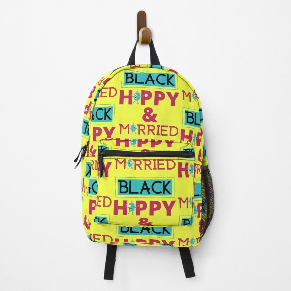 Item preview, Black Happy and Married - Yellow designed and sold by The Sober Art.