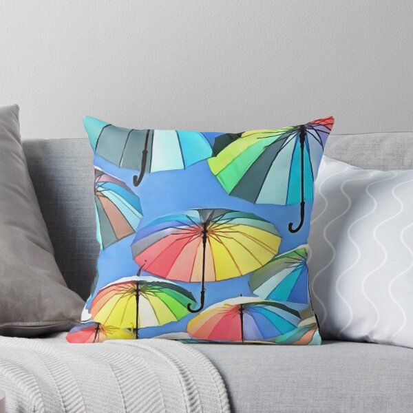 Item preview, Whimsical Floating Multicolored Umbrellas designed and sold by taiche.
