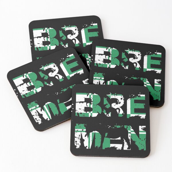 Item preview, Lettering Bremen with Bremen Town Musicians in green and white designed and sold by froggy-stylecom.