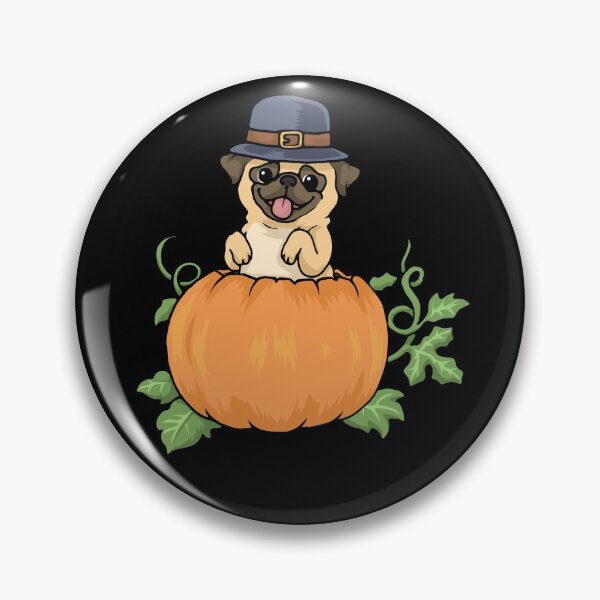 Item preview, Thanksgiving Pug Dog Mom Hat Pumpkin Pie Pug designed and sold by DSWShirts.