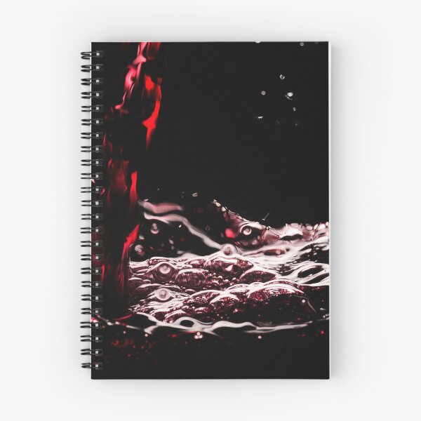 Item preview, Pouring red wine in a glass - dark background designed and sold by wineandwords.