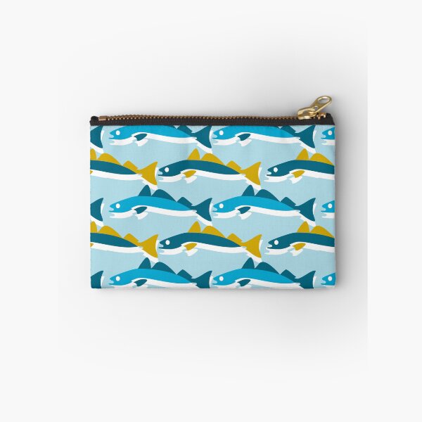 Item preview, Blue Yellow Sardine Pattern designed and sold by lanolga.