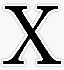 Chi Greek Letter Sticker