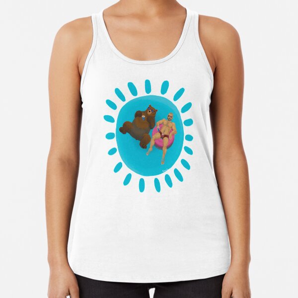 Bear Float Racerback Tank Top