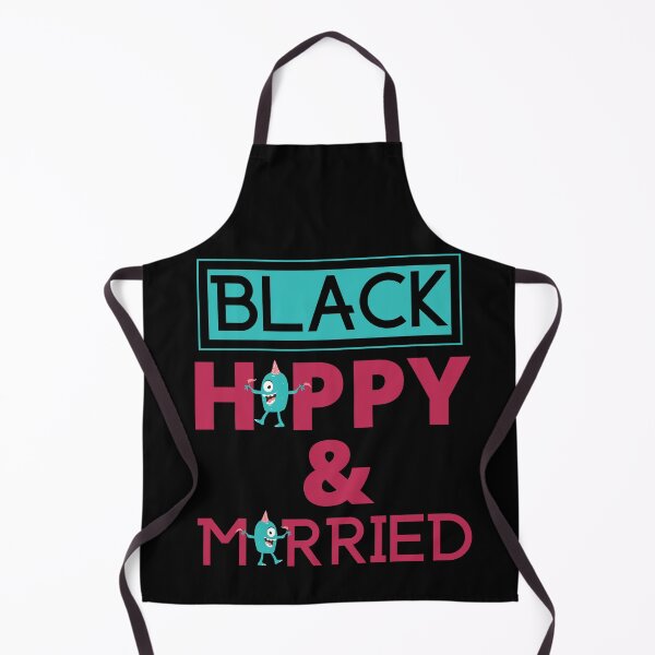 Item preview, Black Happy and Married - Black designed and sold by The Sober Art.