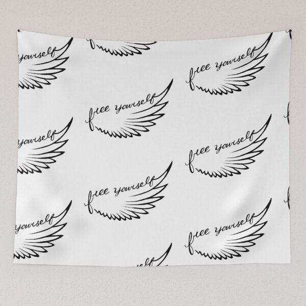 Item preview, Free yourself/ simple angel wings designed and sold by attracdionz.