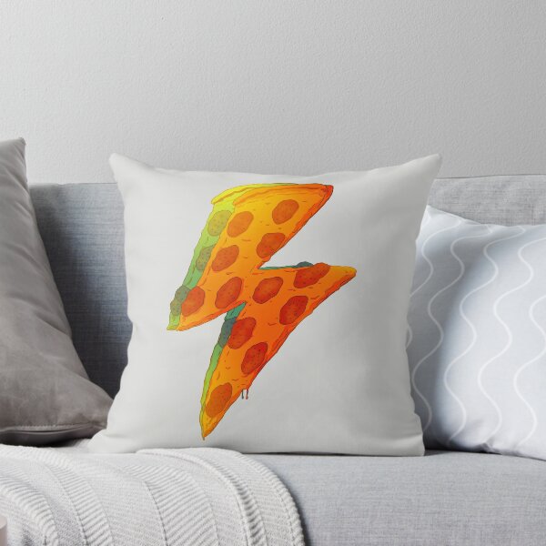 Item preview, Rebel Pizza Bolt | Bowie | Reusable Facemask | Washable Face Cover | Pizza Lover T Shirt | Wall Art | Thunder Lightning Bolt | Thunderstorm | Stuffed Crust Pizza Powered Engineer Design designed and sold by Any Color Designs.