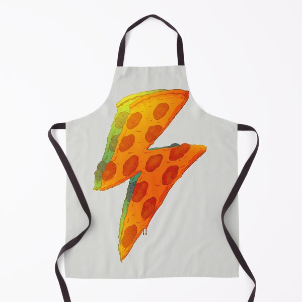 Item preview, Rebel Pizza Bolt | Bowie | Reusable Facemask | Washable Face Cover | Pizza Lover T Shirt | Wall Art | Thunder Lightning Bolt | Thunderstorm | Stuffed Crust Pizza Powered Engineer Design designed and sold by Any Color Designs.