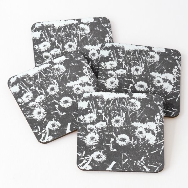 Item preview, Black and white wildflowers designed and sold by johnmcmullin89.