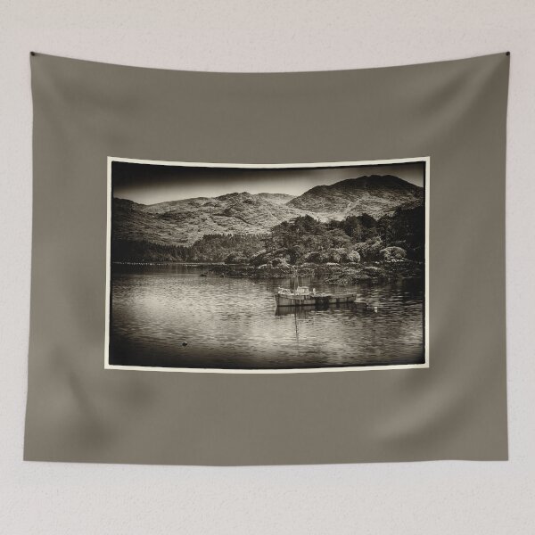Item preview, Old Fishing Boat Beara Peninsula West Kerry Seascape Art Print designed and sold by ROADTROOPER.