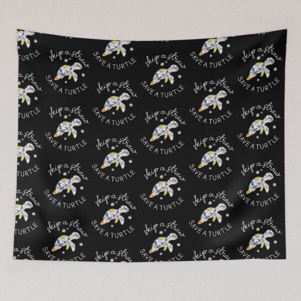 Item preview, Skip a Straw save a Turtle Save the Turtles designed and sold by Sioox.