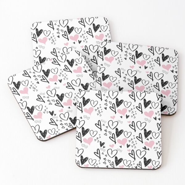Item preview, Adorable heart doodles pattern designed and sold by Abbara.