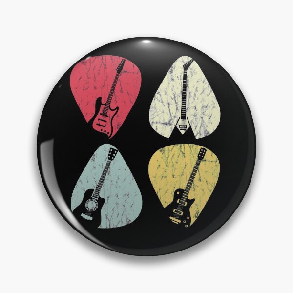 Item preview, Guitar Pick X4 For E-Guitar Guitarist Vintage designed and sold by EllenTune.