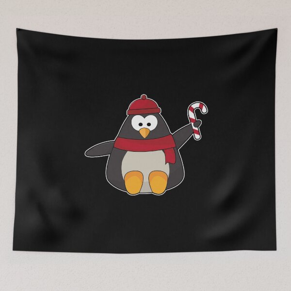 Aperçu de l'œuvre Penguin with Hat & Scarf créée et vendue par Snabdesign84.