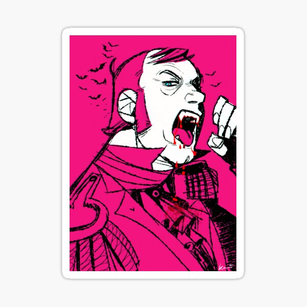 Vampire Captain Sticker