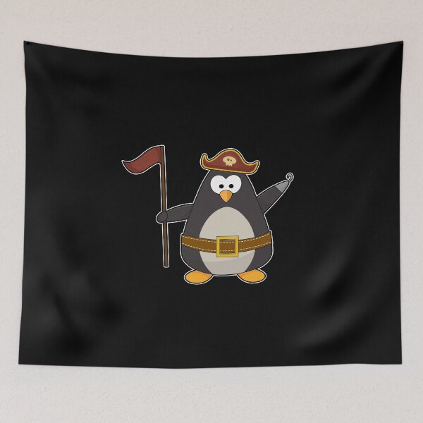 Item preview, Penguin as Pirate with Pirate belt & Pirate hat designed and sold by Snabdesign84.