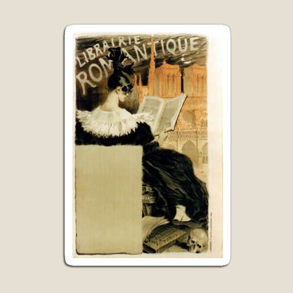 Aperçu de l'œuvre retro librairie romantique créée et vendue par CorasPosters.