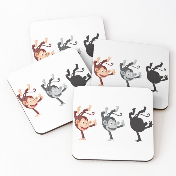 Item preview, Funky Monkey feat dancing stickers designed and sold by Urbo Panda.