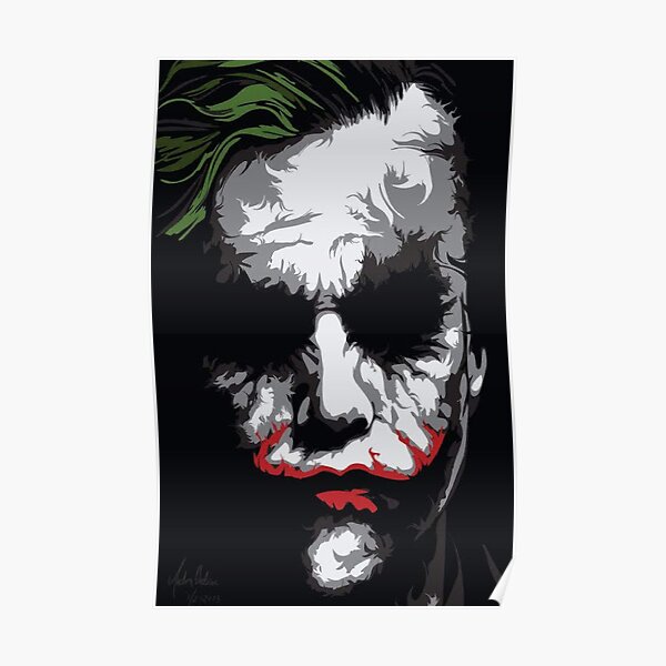 minimalist joker Poster